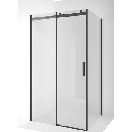 Душевое ограждение Ambassador Benefit 140x120 см 19021203HB-120HB (стекло 8 мм) чёрный/прозрачное - фото 
