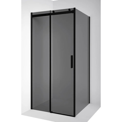 Душевое ограждение Ambassador Benefit 130x100 см 19022202HBB-100HBB (стекло 8 мм) чёрный/тонированное - фото 
