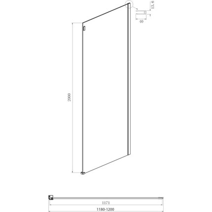 Душевое ограждение Ambassador Benefit 160x120 см 19021105HX-120HX (стекло 8 мм) хром/прозрачное - фото 6