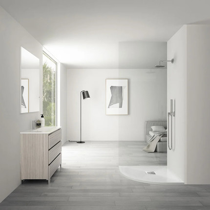 Поддон каменный Vincea 100х100 см VST-4SQ1010W, белый матовый - фото 2