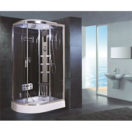 Гидробокс Niagara Ultra NG-903-01R 120x80 см, хром/тонированное (безсиликоновая сборка) - фото 