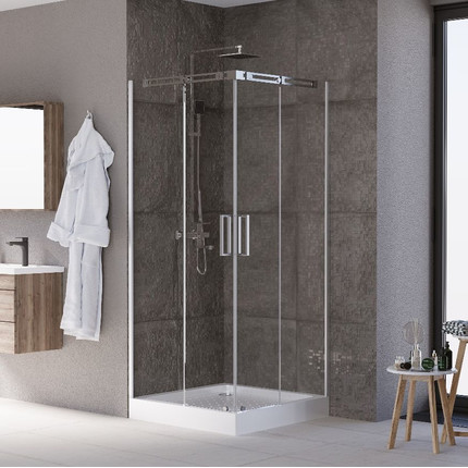 Душевое ограждение Grossman Galaxy 90x90 см GR-3090, хром/прозрачное - фото 2