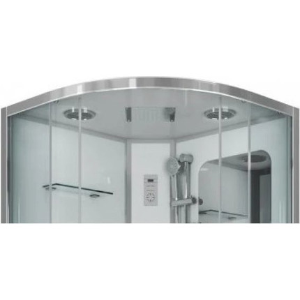 Гидробокс Niagara Premium NG-6001-01G 90x90 см, хром/прозрачное (безсиликоновая сборка) - фото 3