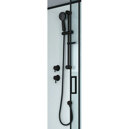 Душевая кабина Niagara Premium NG-6902-01D BLACK 100x100 см, черный/тонированное (безсиликоновая сборка) - фото 9