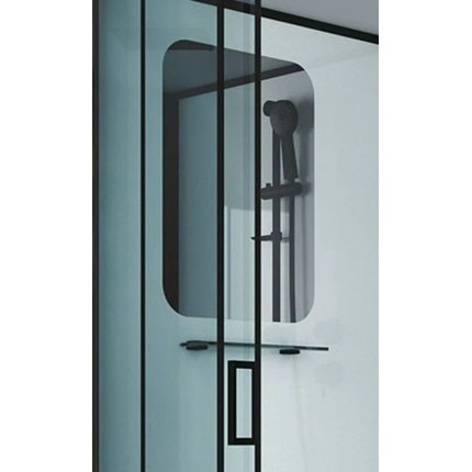 Душевая кабина Niagara Premium NG-6902-01D BLACK 100x100 см, черный/тонированное (безсиликоновая сборка) - фото 3