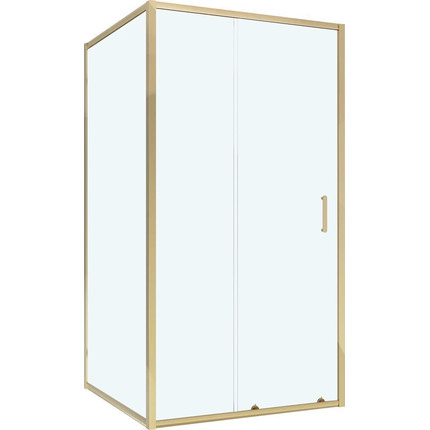 Душевое ограждение Niagara Nova 100x80 см NG-42-10AG-NG-A80G, золото/прозрачное - фото 2