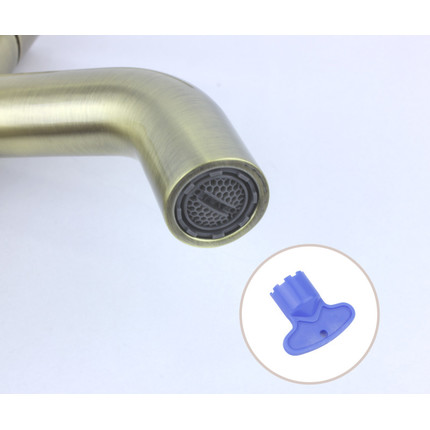 Смеситель для раковины высокий Bronze de Luxe Scandi 1452BR, бронза, Цвет производителя: бронза - фото 7