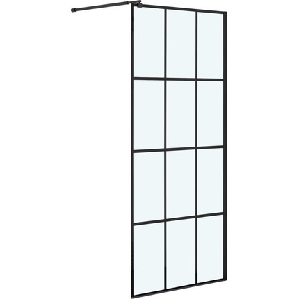 Душевая перегородка Niagara Nova 120 см NG-685-12BLACK с кронштейном, черный/прозрачное - фото 2