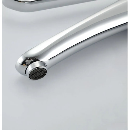 Смеситель для раковины высокий с локтевой (хирургической) ручкой Gappo G1021-21, Цвет производителя: хром - фото 14