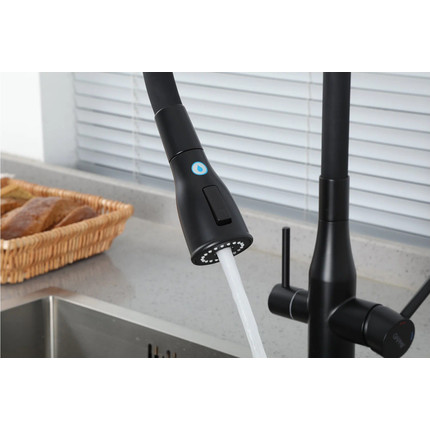 Смеситель для кухни Gappo G4399-66, черный - фото 6