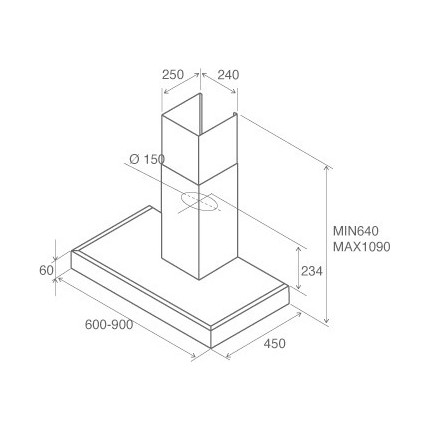 Вытяжка JET AIR POLA P 90 INX - фото 2
