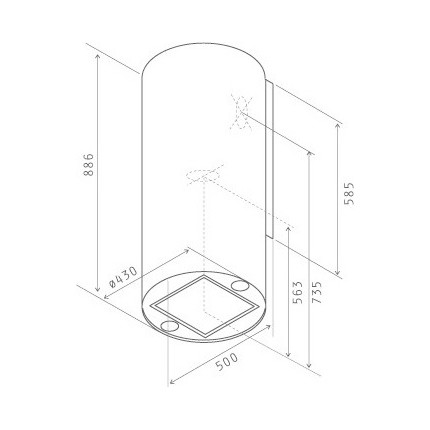 Вытяжка JET AIR PIPE BL/A/43 - фото 3