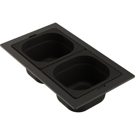 Контейнер для кухонной мойки Omoikiri DC-04-2 GB 4999085, графит - фото 