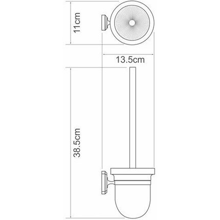 Ёршик для унитаза WasserKraft Oder K-3027 - фото 3
