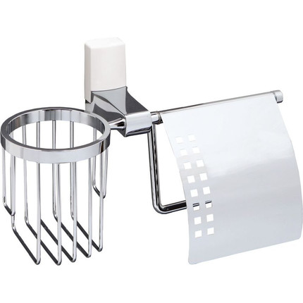 Держатель для туалетной бумаги и освежителя WasserKraft Leine K-5059W - фото 
