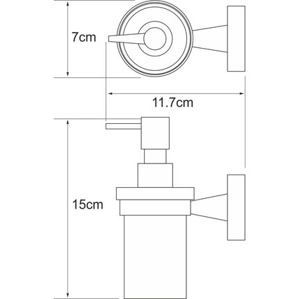 Дозатор для жидкого мыла WasserKraft Isen K-4099 - фото 3