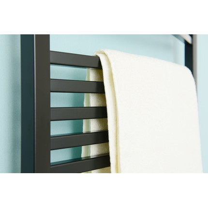 Полотенцесушитель электрический Сунержа Аркус 3.0 П12 600x400 мм 31-5705-6040 R, чёрный матовый - фото 4