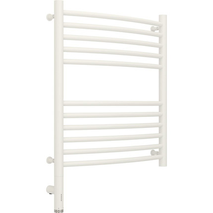 Полотенцесушитель электрический Сунержа Богема 3.0 П11 600x500 мм (выгнутая перемычка) 30-5802-6050 L, белый матовый - фото 