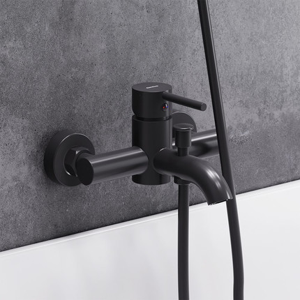 Смеситель для ванны Damixa Scandinavian Pure 361000300, черный, Цвет производителя: чёрный - фото 3