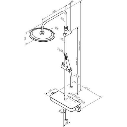 Душевая стойка Damixa Scandinavian Pure 936730000 - фото 7