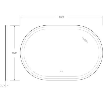 Зеркало Cezares Giubileo Led 120 см CZR-SPC-GIUBILEO-1200-800-TCH-WARM - фото 9