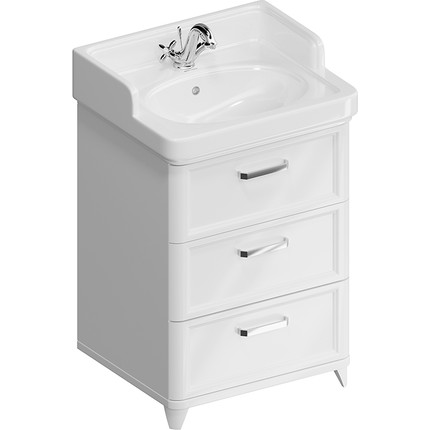 Тумба напольная с раковиной Kerama Marazzi Pompei Neo 60 см PO.N.60.3\WHT, белый глянцевый - фото 