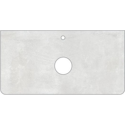 Столешница Mirsant Grey Light 80 см, светло-серый - фото 