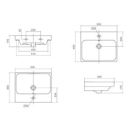 Тумба универсальная с раковиной Акватон Сканди Doors 55 см 1A278801SDB20, дуб верона/белый глянцевый (ножки в комплекте) - фото 14