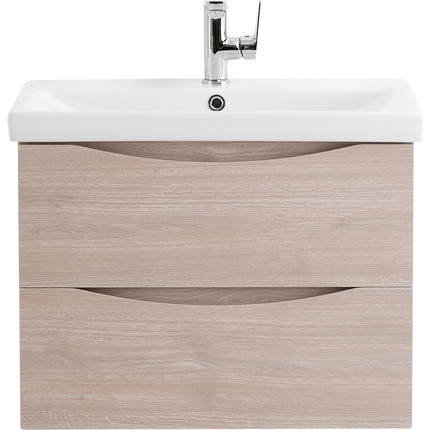 Тумба подвесная с раковиной BelBagno MARINO-CER-600-2C-SO-RG-P 60 см, Rovere Grigio - фото 