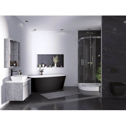 Ванна отдельностоящая Grossman 150x70 см GR-2701B, черный - фото 4