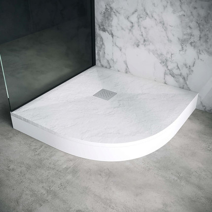 Поддон каменный Grossman Strong 90x90 см GR-S19090, белый матовый - фото 4