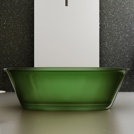Ванна прозрачная Abber Kristall 170x75 см AT9707Emerald, зеленый - фото 