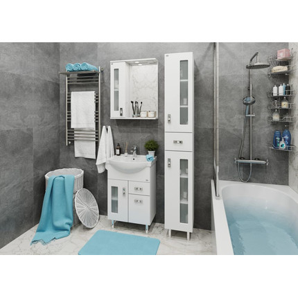 Пенал напольный Onika Кристалл 30 см, универсальный, 403050 - фото 2