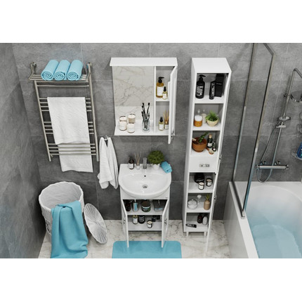 Пенал напольный Onika Кристалл 30 см, универсальный, 403050 - фото 6