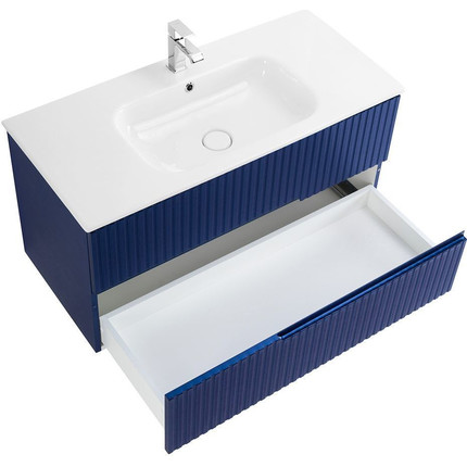 Тумба подвесная с раковиной Cezares DUET-1000-2C-SO-SPF-P 100 см, Sapfiro - фото 3