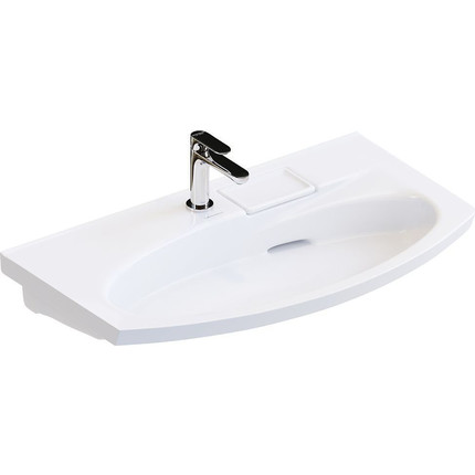 Тумба подвесная с раковиной Kerama Marazzi Riva 80 см RV.80\WHT.M, белый матовый - фото 2