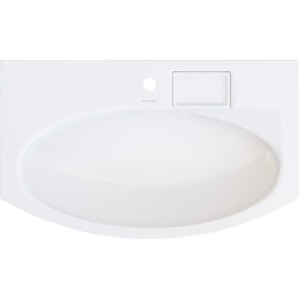 Тумба подвесная с раковиной Kerama Marazzi Riva 80 см RV.80\WHT.M, белый матовый - фото 11