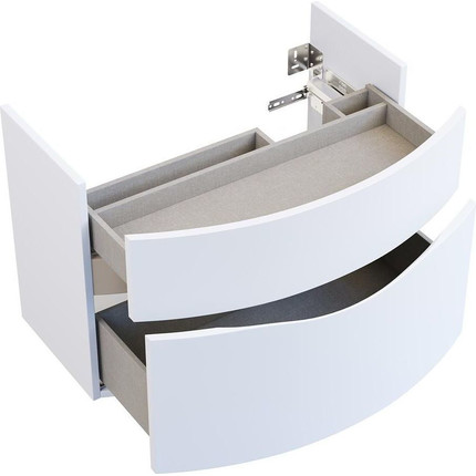 Тумба подвесная с раковиной Kerama Marazzi Riva 80 см RV.80\WHT.M, белый матовый - фото 3