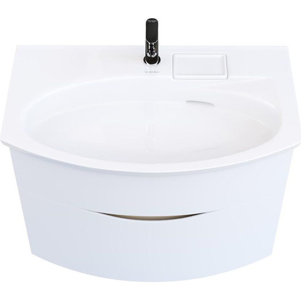 Тумба подвесная с раковиной Kerama Marazzi Riva 80 см RV.80\WHT.M, белый матовый - фото 4