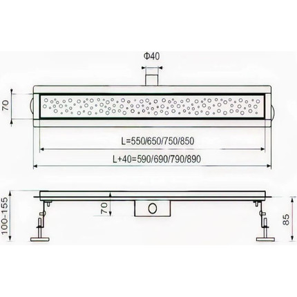 Трап TIM 35 см BAD413502 - фото 9