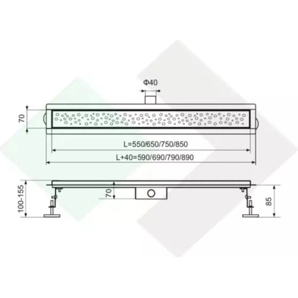 Трап TIM 95 см BAD419502 - фото 14
