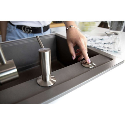 Пневматическая кнопка для измельчителя Omoikiri SW-01 BN 4996039, нержавеющая сталь - фото 2