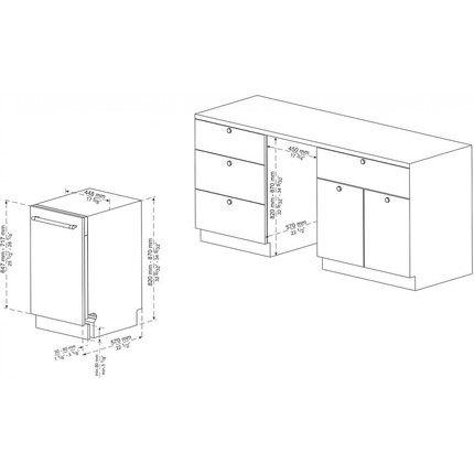 Встраиваемая посудомоечная машина Korting KDI 45898 I - фото 2