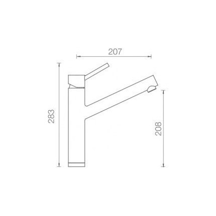 Смеситель для кухни Schock ALTOS 710398, нержавеющая сталь - фото 2