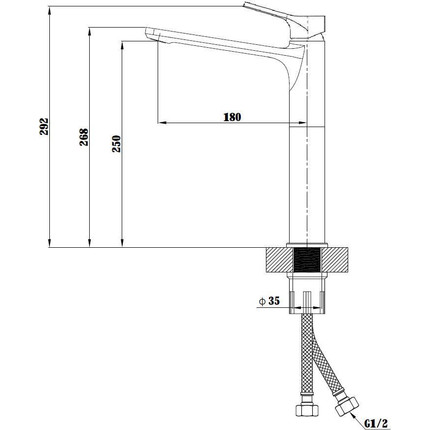 Смеситель для раковины высокий Esko Eiger EG 25 - фото 3