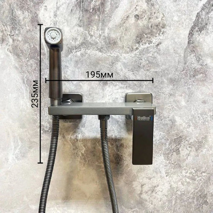 Набор для гигиенического душа Haiba HB5517-3, графит - фото 9