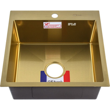 Кухонная мойка GFfrank 50502Z 0.6 мм, золото - фото, картинка  Кухонная мойка GFfrank 50502Z 0.6 мм, золото - фото