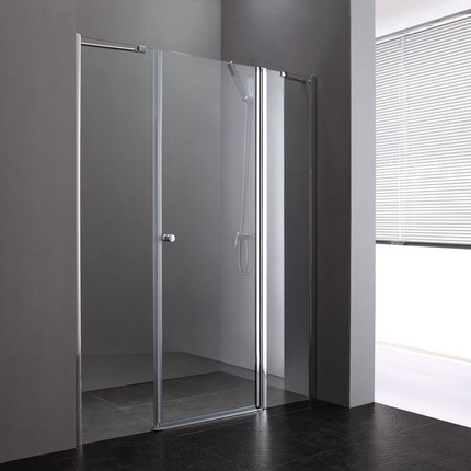 Душевая дверь Cezares 195 см ELENA-W-B-13-100+60/40-C-Cr, хром/прозрачное - фото 