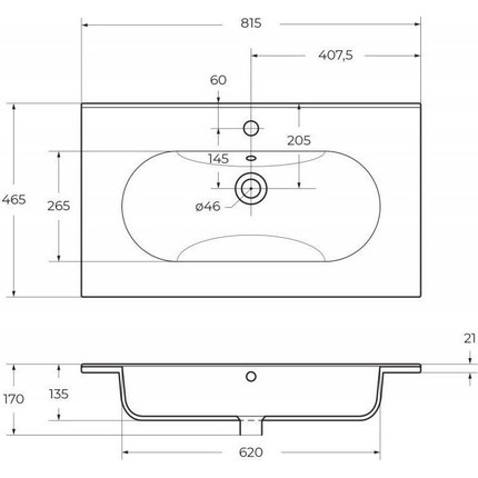 Тумба подвесная с раковиной BelBagno 80 см ETNA-800-2C-SO-BL-P (раковина LOV-800-LVB) Bianco Lucido, Цвет фасада: Bianco Lucido - фото 5