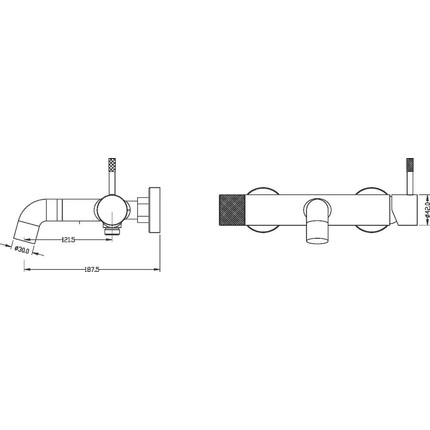 Смеситель для ванны Boheme Uno 463-CR, chrome, Цвет производителя: chrome - фото 2